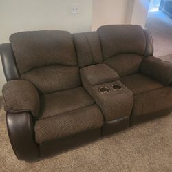 Reclining Sofa and Loveseat