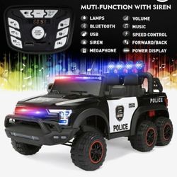 6-Wheel Kids Electric Police SUV Ride-On Car 12V w/ Remote – very good condition