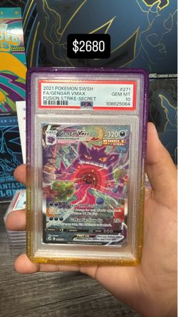 Gengar VMAX alt art fusion strike PSA 10