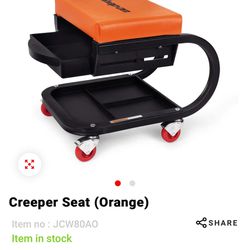 Snap On Creeper Seat Orange