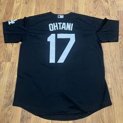 Los Angeles Dodgers Stitched Black Shohei Ohtani Jerseys