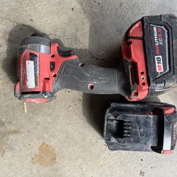 Milwaukee Impact W/ 2 Batteries 