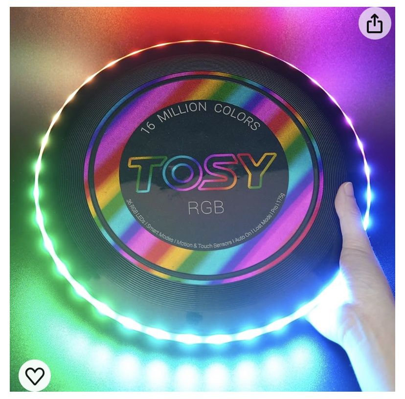 TOSY Flying Disc 16 Million Colors RGB or 36 or 360 LEDs