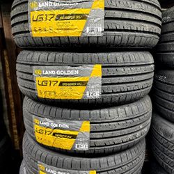 SET OF FOUR NEW TIRES 195/65/15 LANDGOLDEN, INCLUDING MOUNT AND BALANCE. ASK ME FOR ANY SIZE OR BRAND