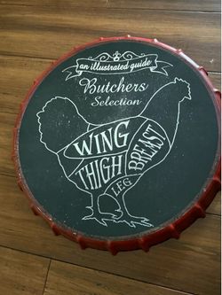 Large chicken wall art