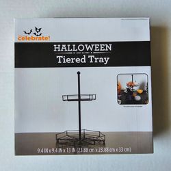 Halloween Tiered Metal Tray NEW