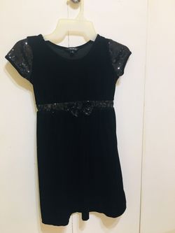 Girls Velvet Sequin dress