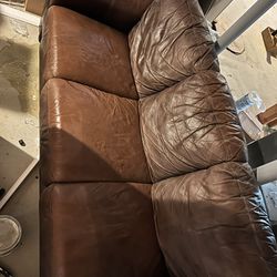 Brown 3 Seat couch 