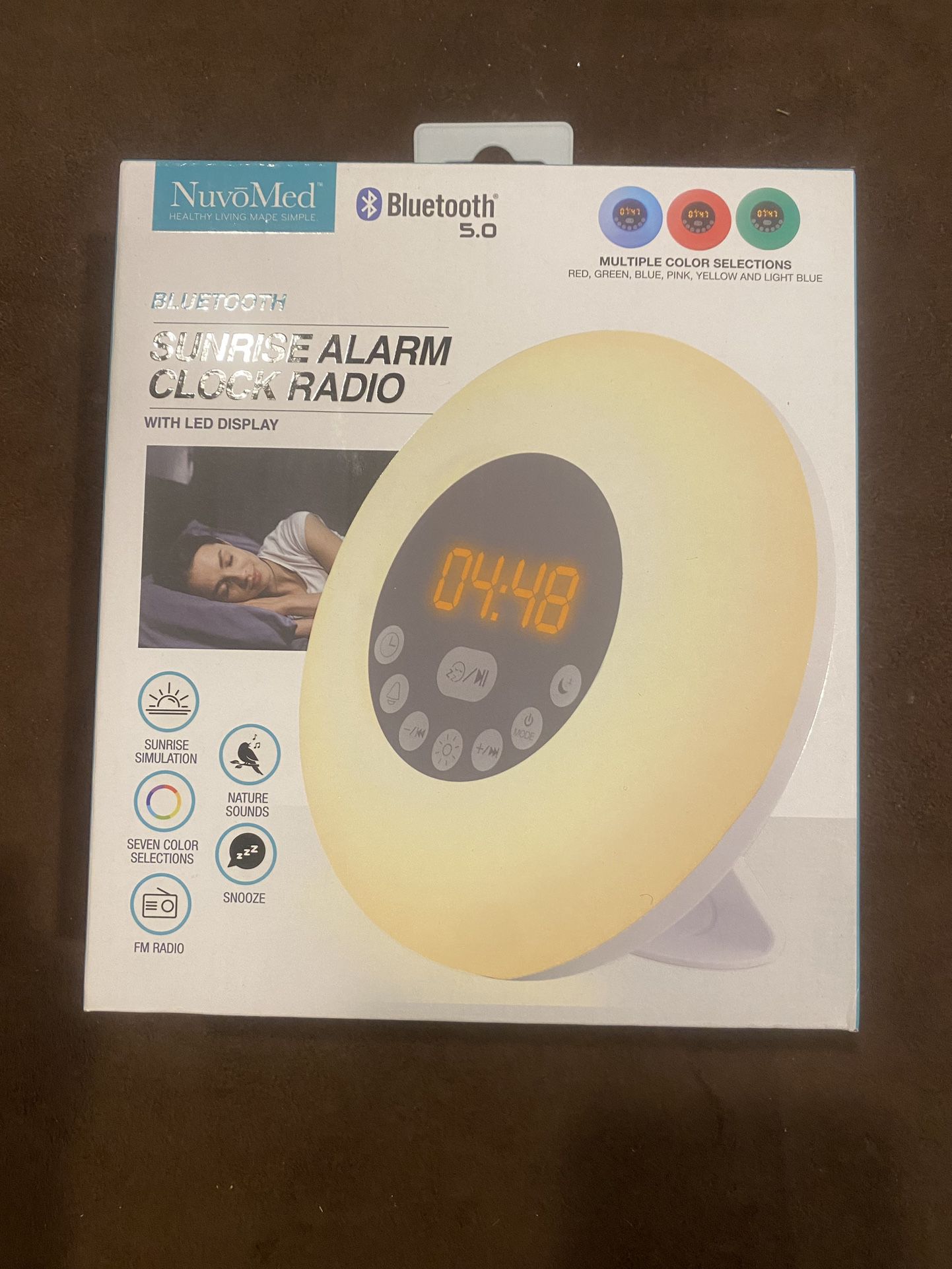 NuvoMed Bluetooth Sunrise Alarm Clock