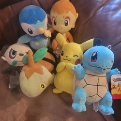 Pokemon Plush Characters. 40 For All. Firm