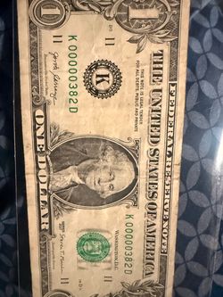 Three Digits Dollar Bill (382D)
