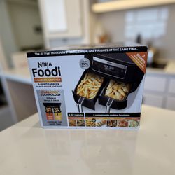 Ninja Foodi DZ090GY 6qt 2-Basket Air Fryer – Dual Zone – New – Fast Shipping 