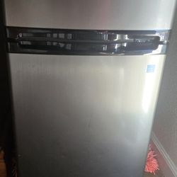 Danby Mini Fridge With Freezer Stainless Steel 