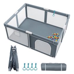 Omzer. Foldable Baby Playpen - 73"×60" 