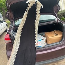 Black and gold dress