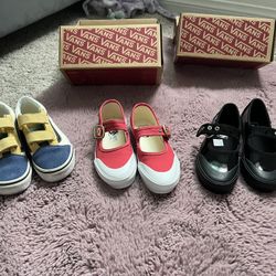 3 New Vans Shoes (youth 13)