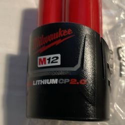 Milwaukee M12 Battery 2ah    25.00