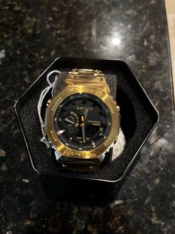 New Casio G-Shock Watch Gold Metal Watch