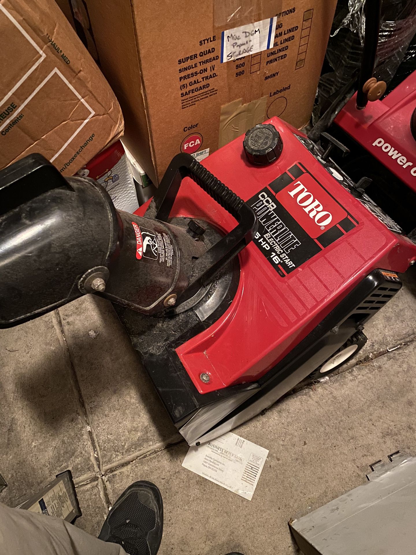 Toro-CCR Powerlite snowblower, electric start 3.5hp
