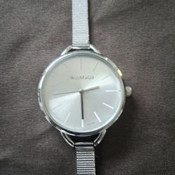 Silver Watch  (Casual  or Dress Wear)