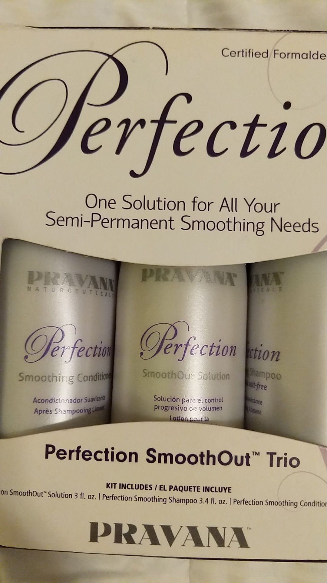 Pravana perfection smoothout trio hair Care semi-permanent smoothing