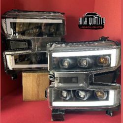 Chevy Silverado 2019  2024 Headlights