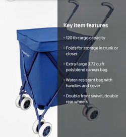 Versacart compact folding shopping and utility cart $35dlls!!!
