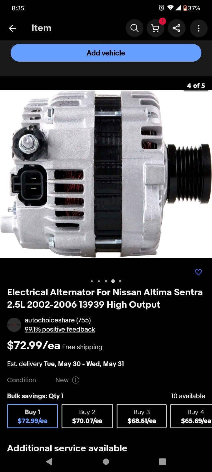 It Goes To A 2.5 Nissan Altima 02-06