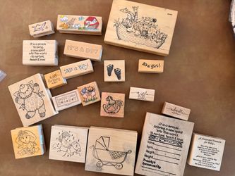 Baby Themed Rubber Stamps