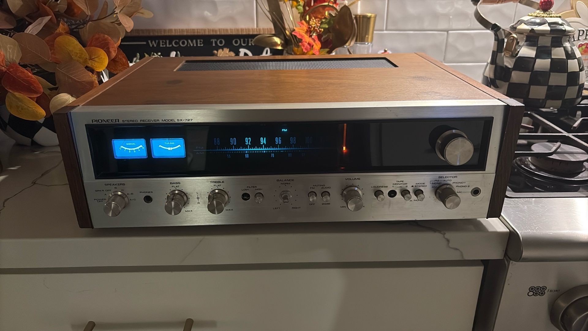 Pioneer stereo receiver model SX – 727