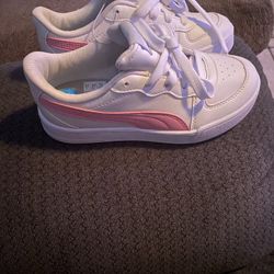 Puma , Pink & White , 13.5