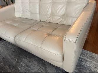 SALE! Leather Loveseat bonus tables