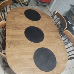 Dining Room Table And Chairs Brown 
