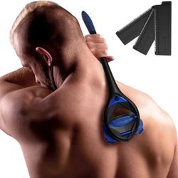 baKblade  Back Shavers for Men: The DIY Back Hair Shaver for Men with Safety Blade Technology & Ergonomic Handle, Wet or Dry Shaving
