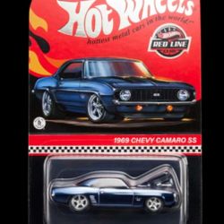 2023 Hot Wheels RLC Exclusive 1969 Chevy Camaro SS ( HNL21 ) In Steel Blue New!