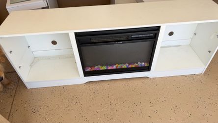 Electric fireplace tv/stand