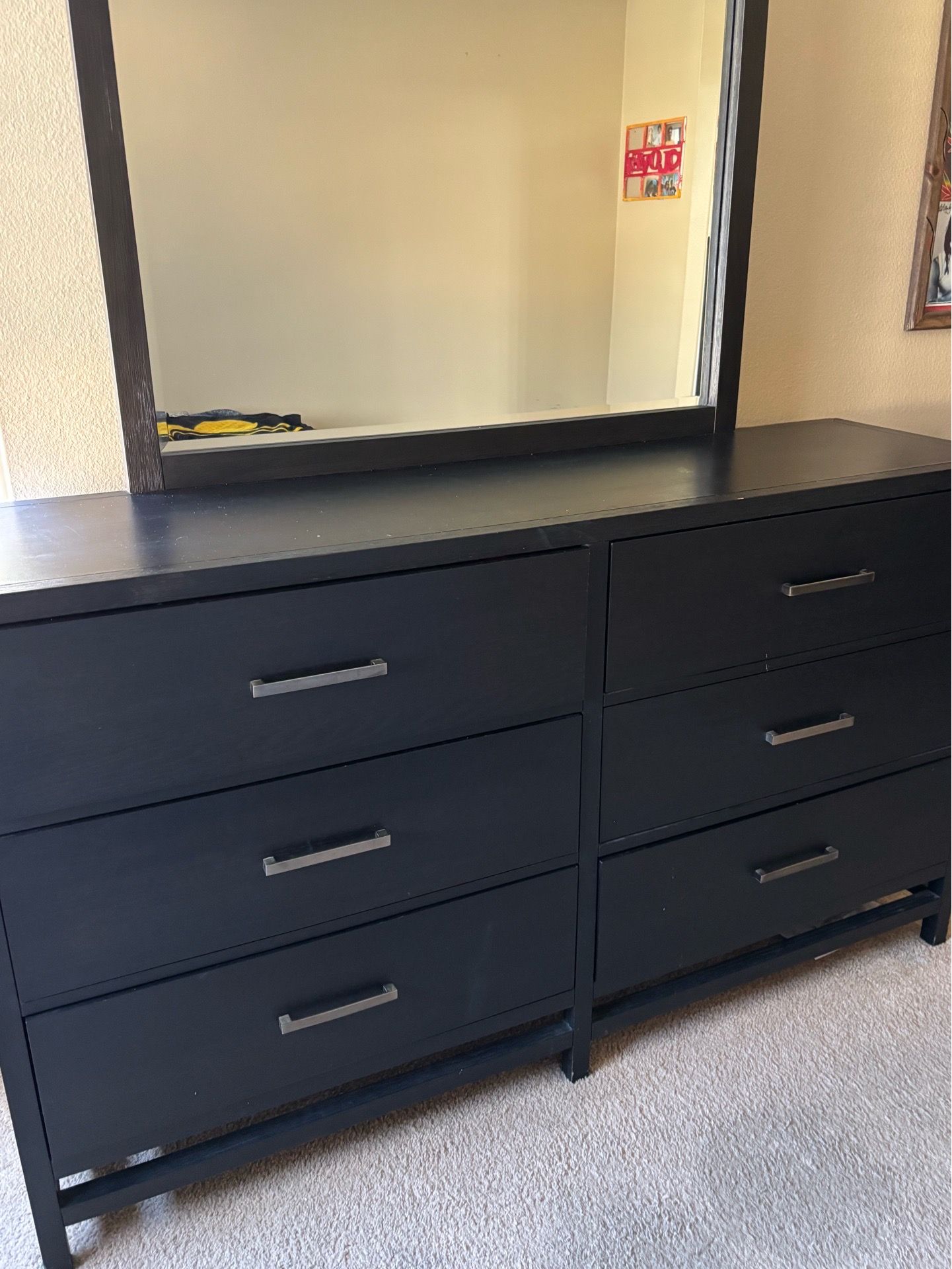 Dresser with mirror