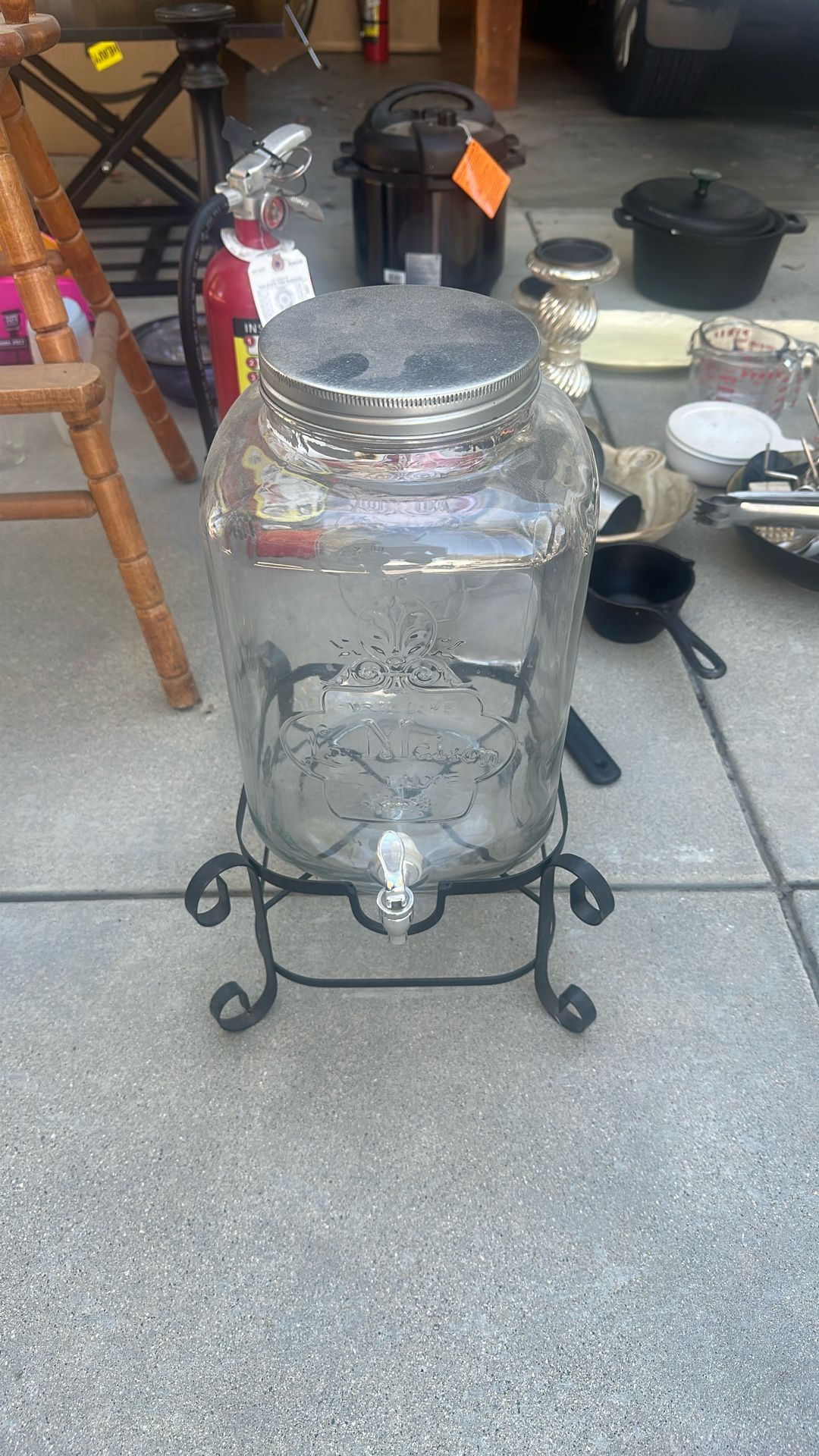 Glass Beverage Container 