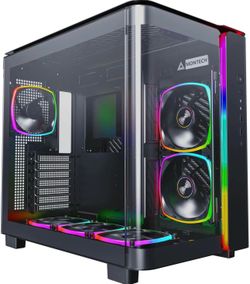 Skytech King95 Black Gaming PC Case – 5 ARGB Fans Included