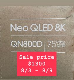 Samsung - 75” Class QN800D QN850D Series  NEO QLED 8K Smart TV