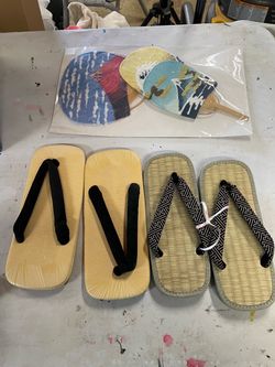 Japanese Traditional Setta Zori Geta Sandals Tatami Base