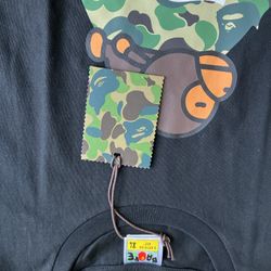 Green And Black Bape With Bag And Tags 