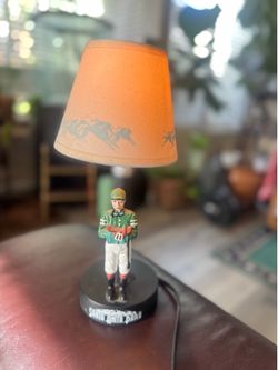 Vintage Santa Anita Park Jockey Table Lamp