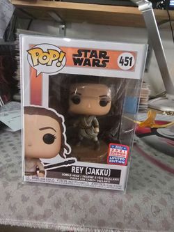 Funko Pop Star Wars Rey Jakku #451 Funko 2021 Summer Convertion Limited Edition protector