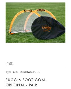 PUGG Portable Training Soccer Net-  Pair  And New