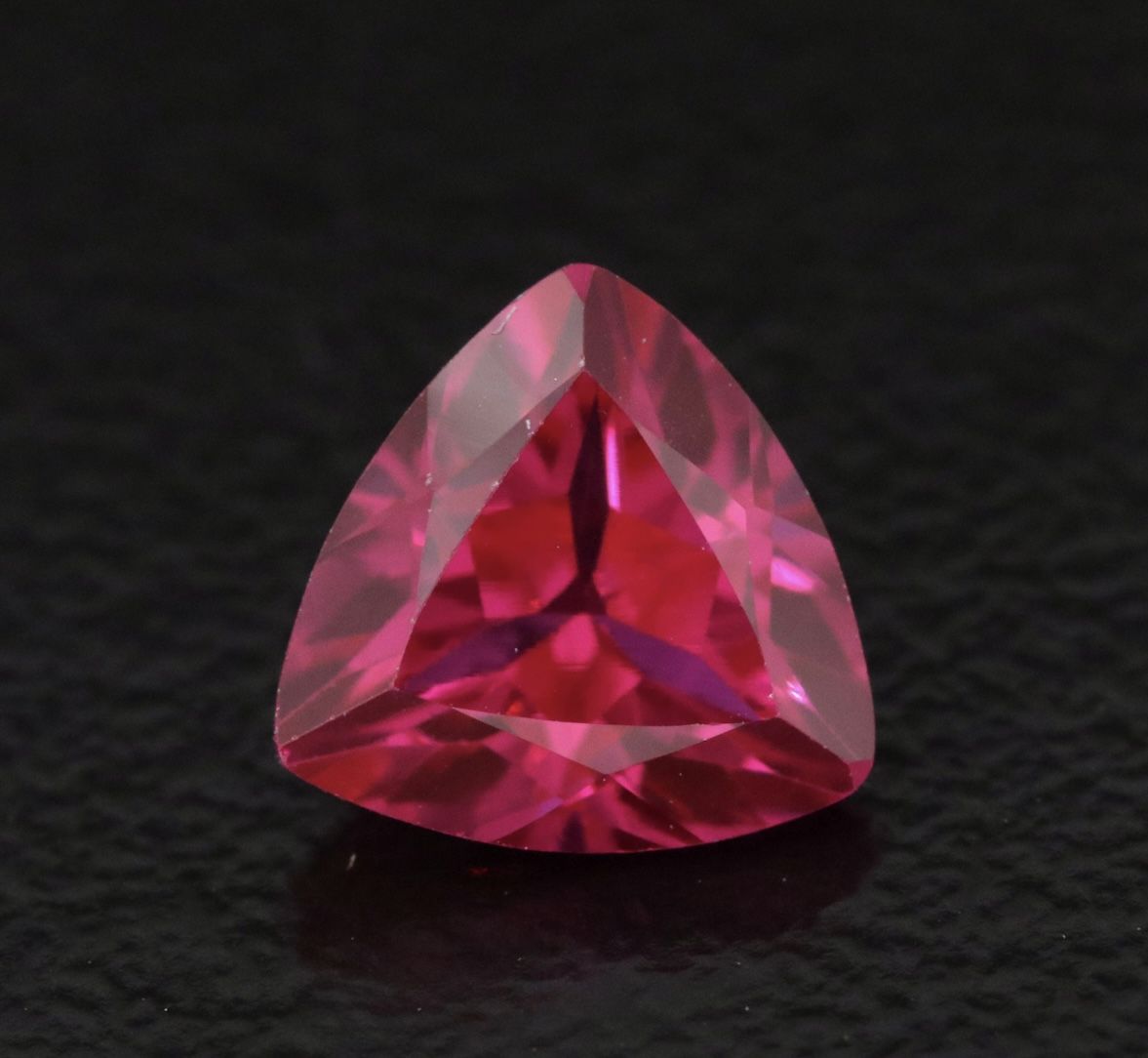 1.54 Ct Triangle Faceted Ruby