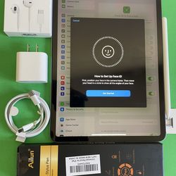 128GB Apple IPad Pro 11” 4th Generation (2022 Model / M2 chip) Wi-Fi + Cellular (5G Unlocked) Keyboard, Pen & Accessories