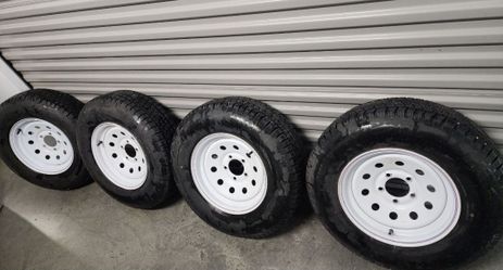 RV TRAILER TIRES AND RIMS $900