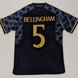 REAL MADRID AWAY BELLINGHAM #5 SIZE LARGE AND MEDIUM 