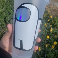 Among Us Character Reusable Starbucks Cup